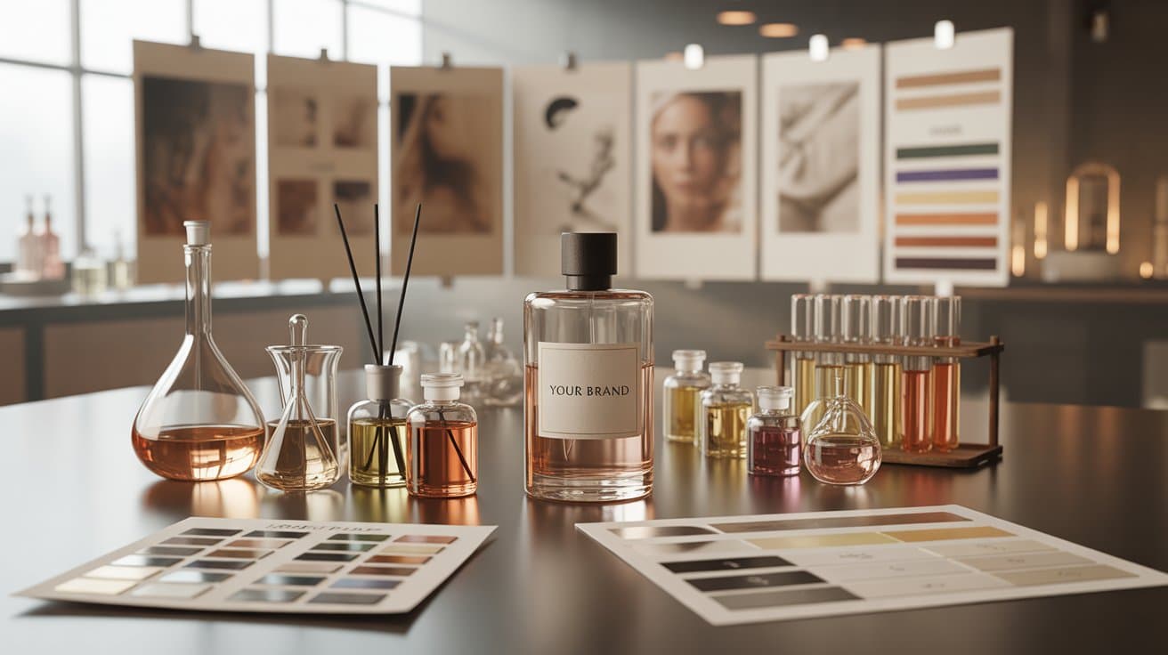 Custom fragrance development services - Bespoke perfume design and development for white-label manufacturing and B2B brands